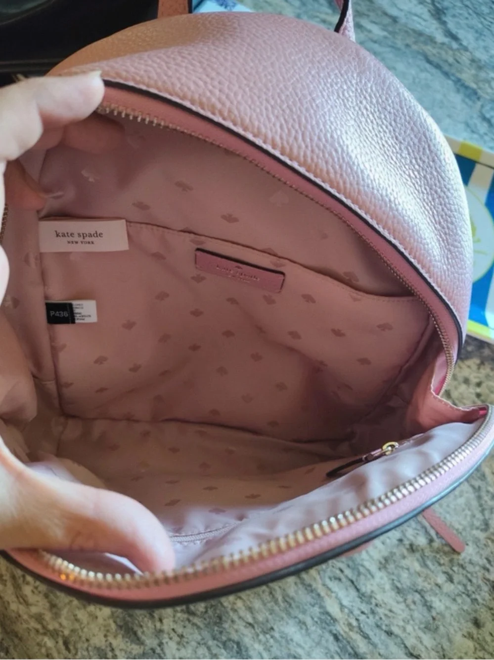 kate spade Pink Riverdale Patch Mini Backpack